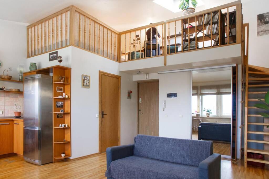 וילנה Penthouse Apartment With Great Panoramic City View מראה חיצוני תמונה