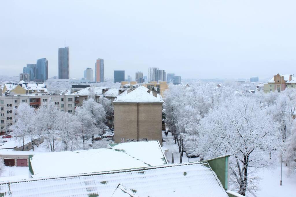 וילנה Penthouse Apartment With Great Panoramic City View מראה חיצוני תמונה